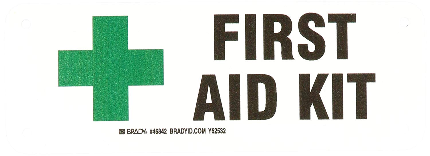 FIRST AID KIT SIGN 3.5 x 10