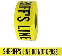 Barricade Tape - Sheriffs Line Do Not Cross -