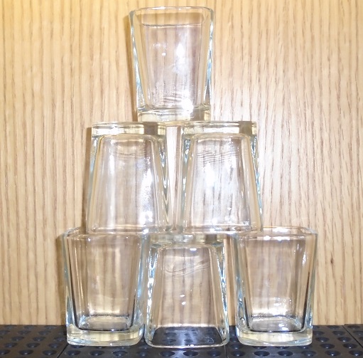 Circleware Square Shot Glasses, Set of 6